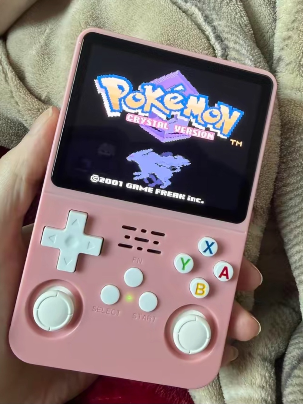 Pink Handheld Retro Game Console - Portable Gaming Device